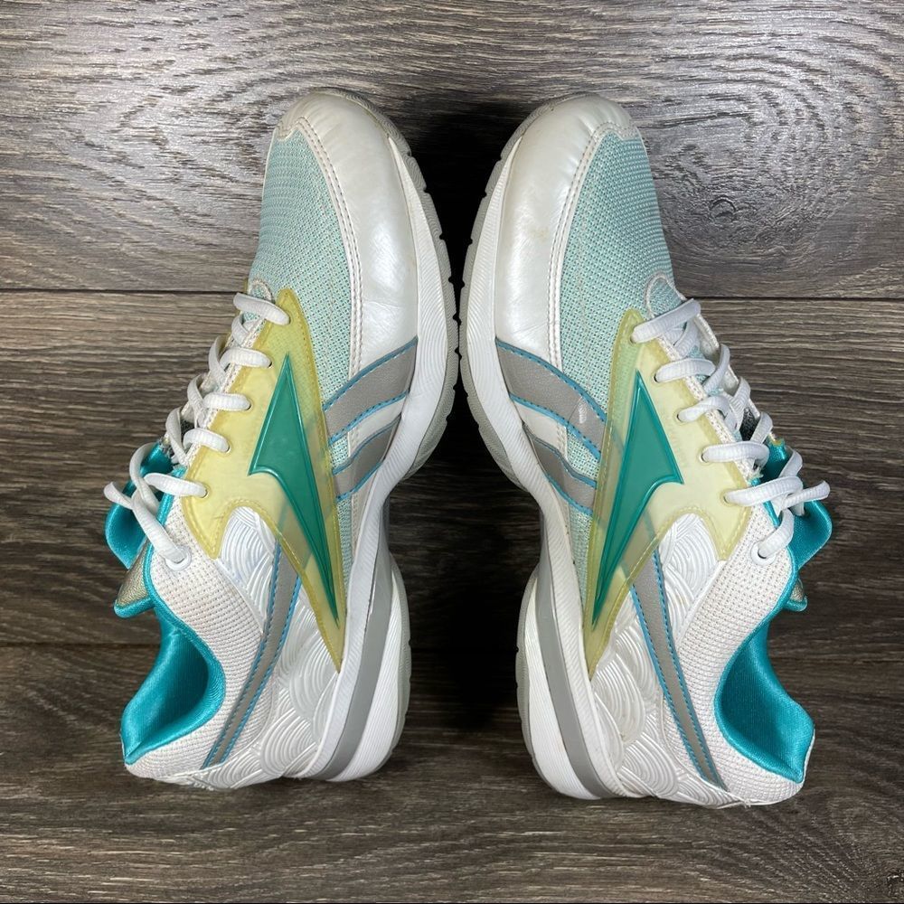 Reebok Women's White Teal Athletic Shoes - Picture 6 of 8